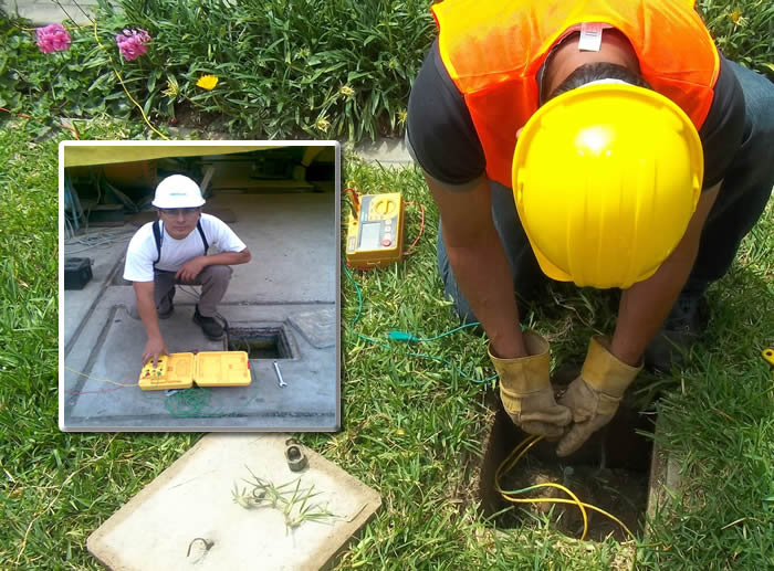 pozo a tierra servicio